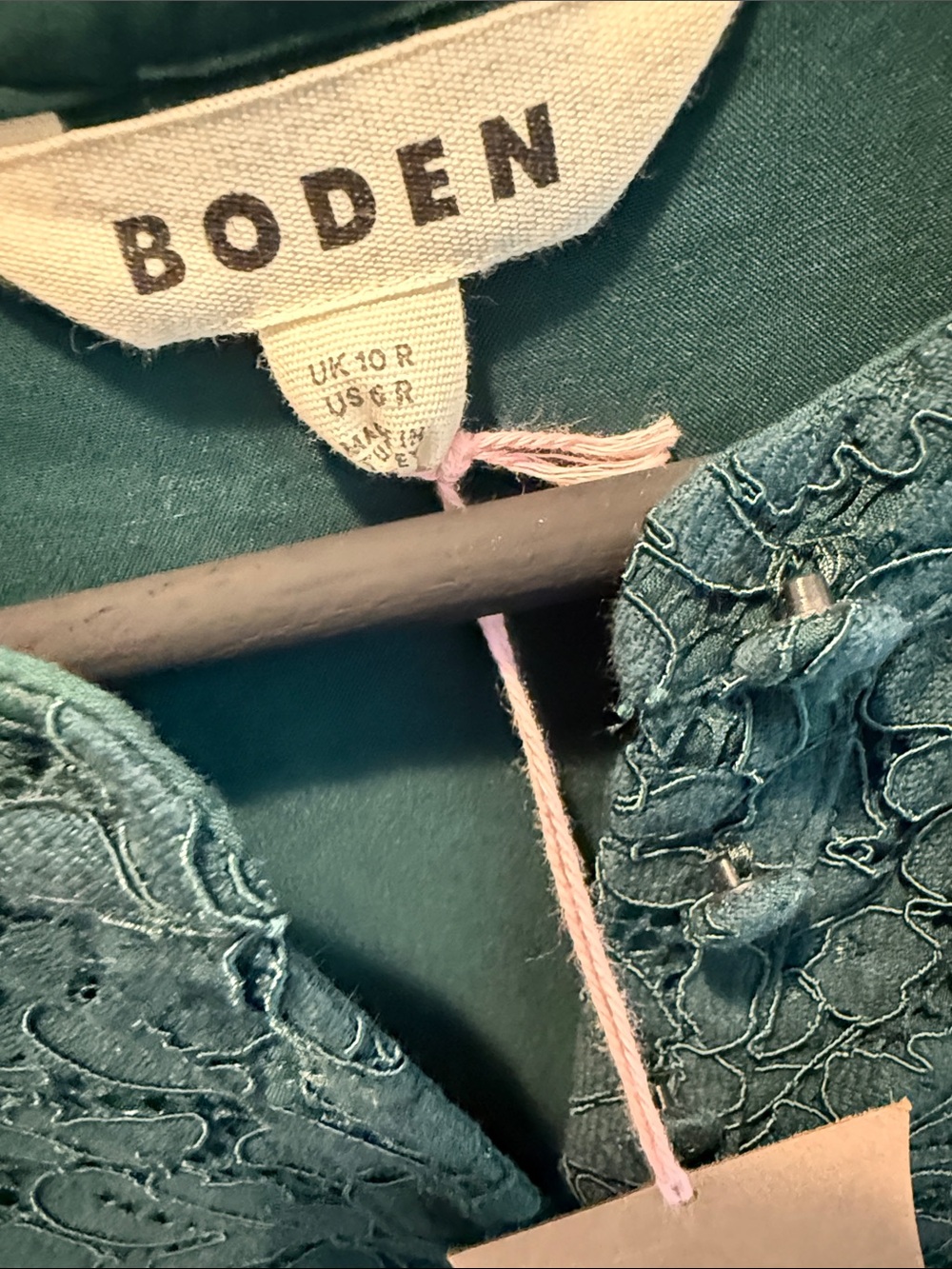 Boden Forest Green Lace Midi Dress - Picture 2 of 6